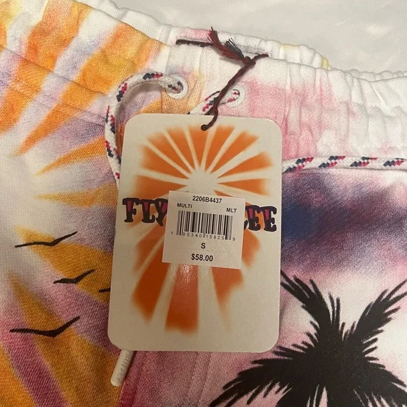 Born to fly Colorful Sunset Palm Tree Shorts size small - Picture 4 of 6